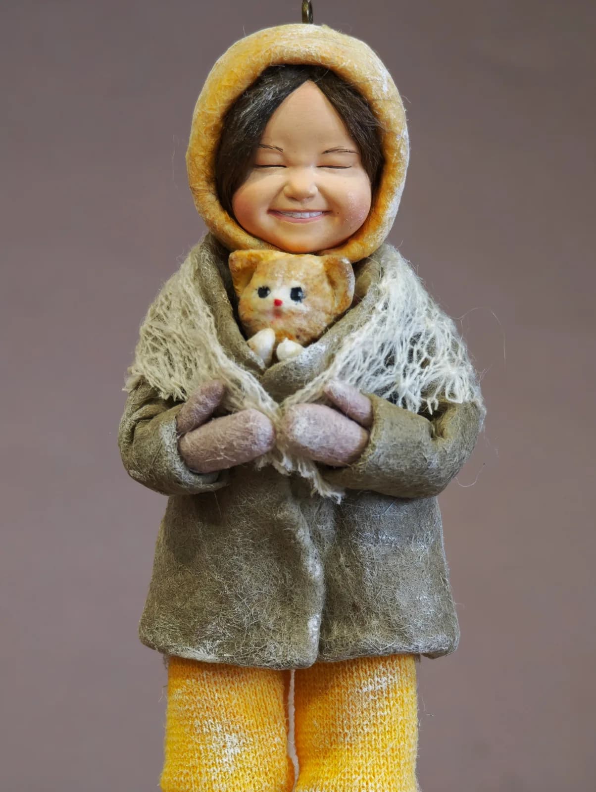 «Девочка с котёнком» 🧡